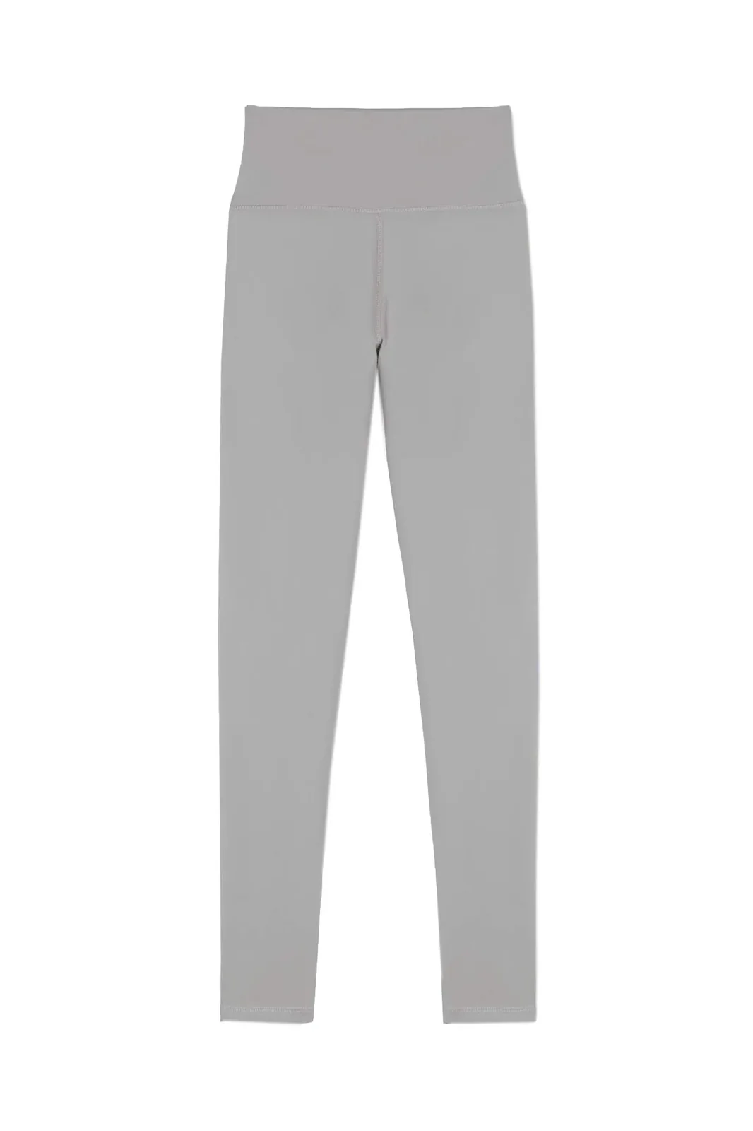 grey high-waist activewear leggings