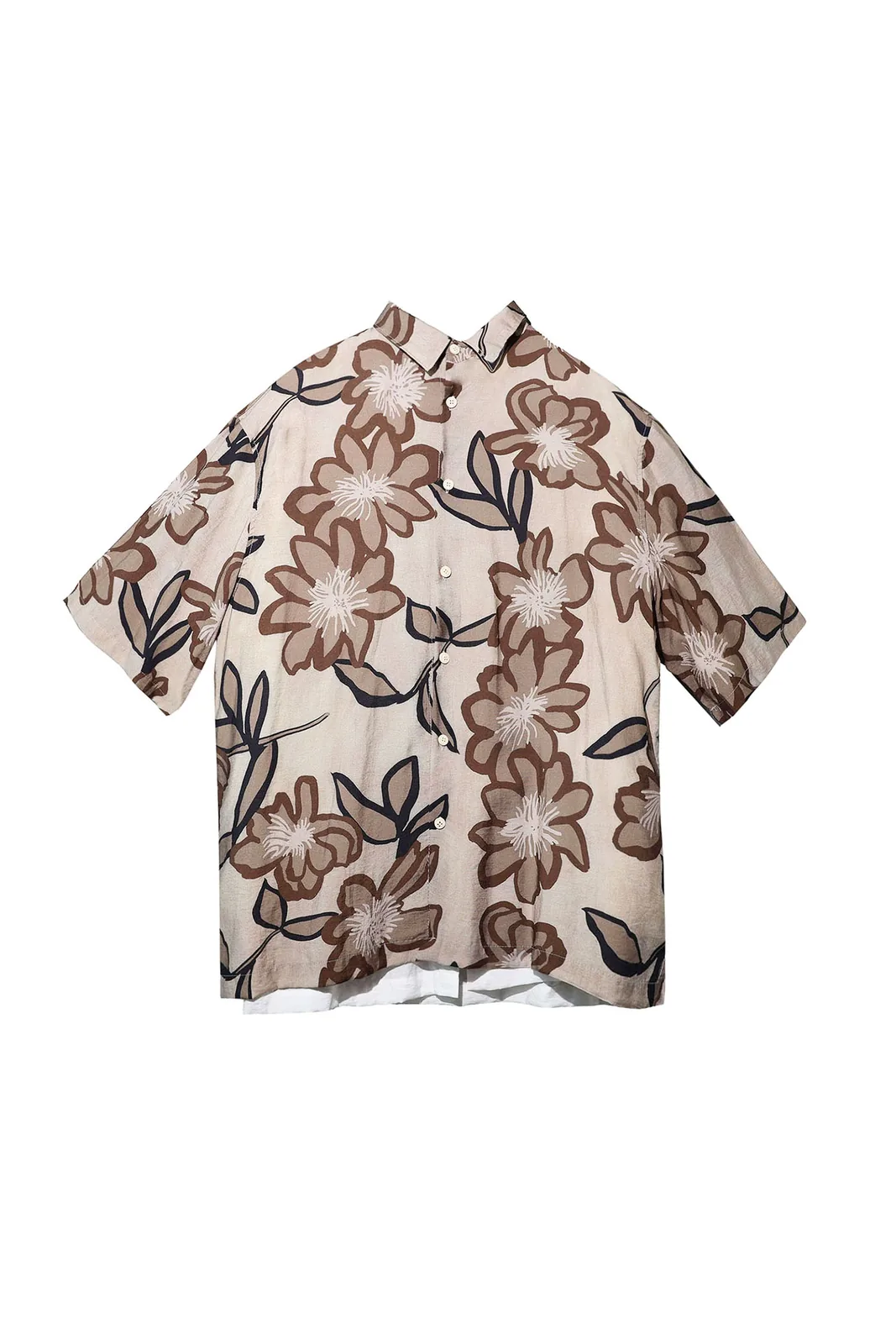 floral short-sleeve shirt