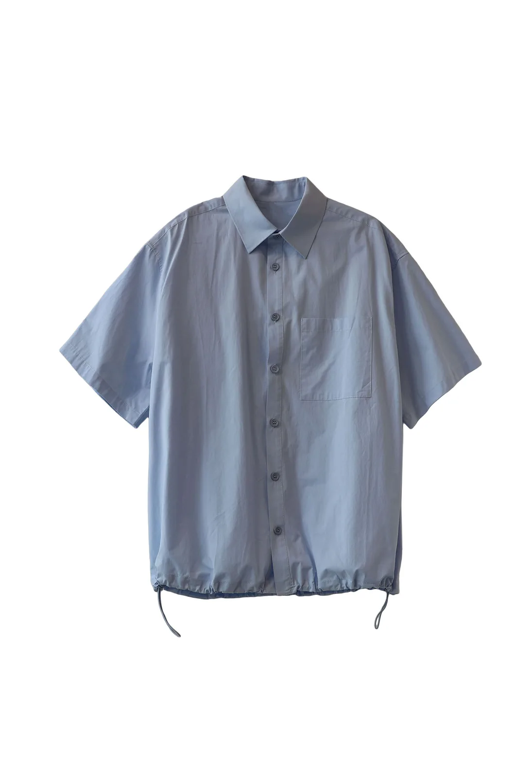 drawcord short-sleeve shirt